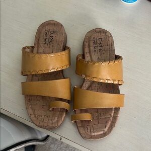 BOC Mustard Slide Sandals